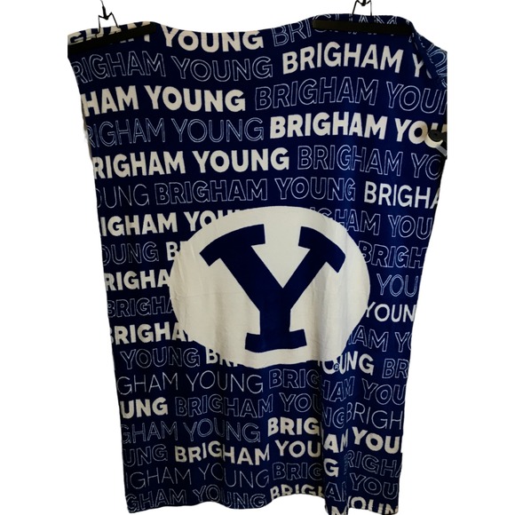 Logo Brands Other - Logo Brands Brigham Young University‎ BYU Cougars Polyester Blue Throw Blanket